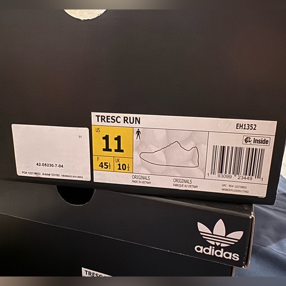 Adidas Tresc Run Shoes Men’s Size 11 Boost Purple Teal 90's Charlotte Hornets - Picture 3 of 3